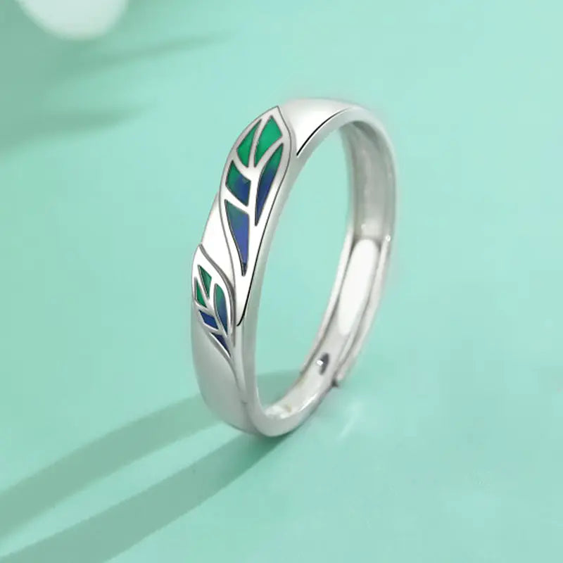 Pure Silver Couple Ring – Tree of Life Edition